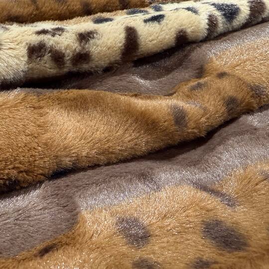 Feldman Exotic Brown Safari Faux Fur Fabric